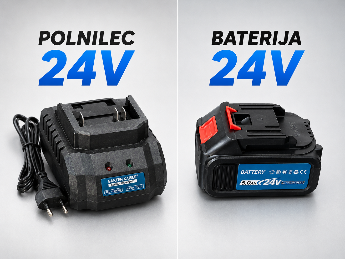 24V Baterija in Polnilec