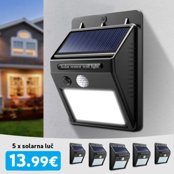 Solarna LED luč (5 kos)