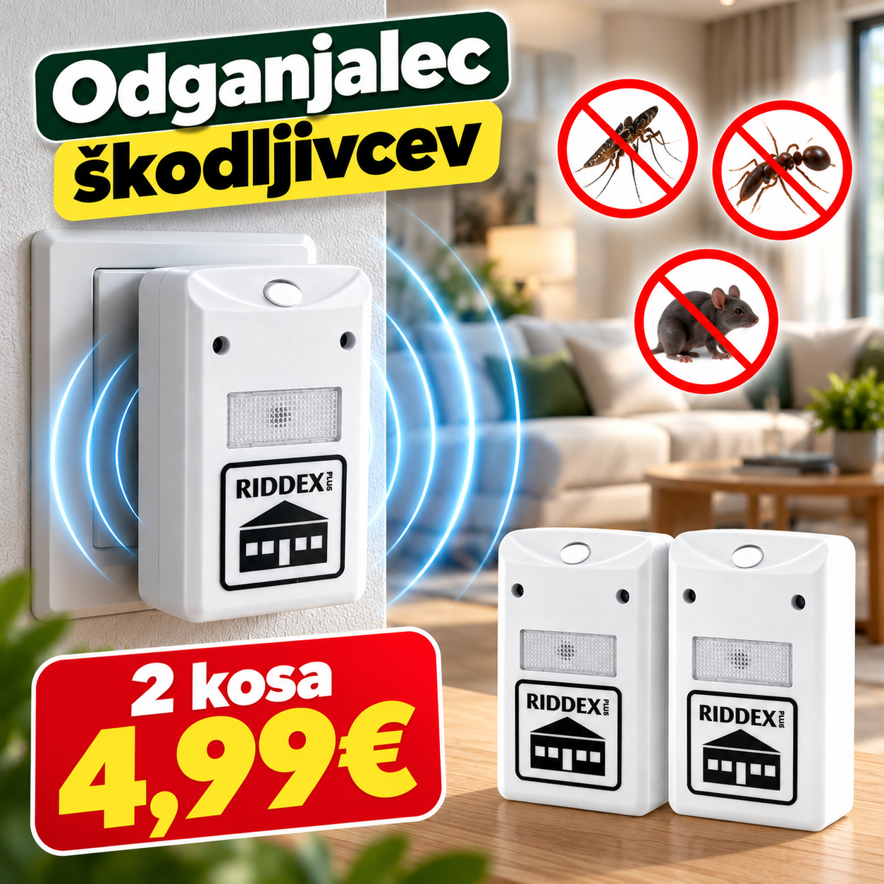 Ultrazvočni odganjalec škodljivcev