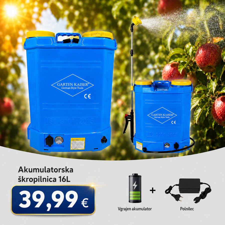 Škropilnica akumulatorska 16L