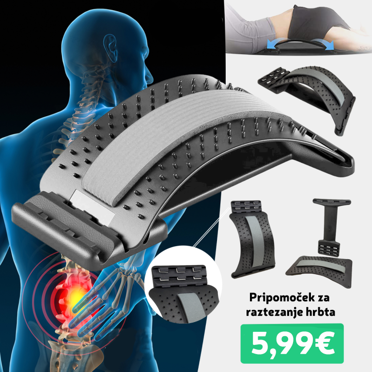 Pripomoček za raztezanje hrbta