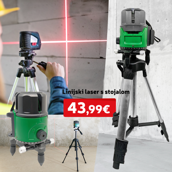 Linijski laser s stojalom